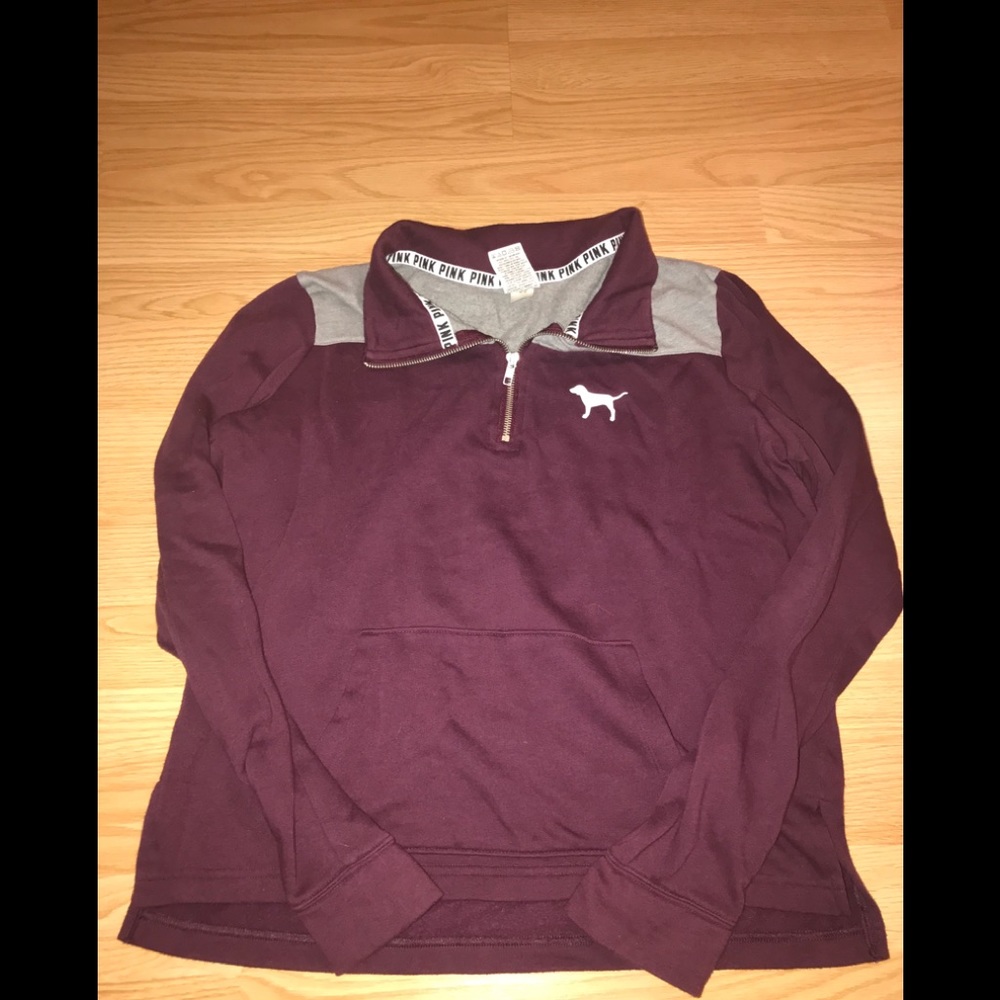 VS PINK Half-Zip Pullover